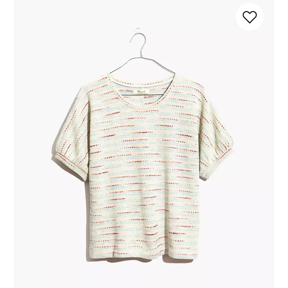 Madewell Textured Puff-Sleeve Top